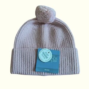 Headbands of Hope Removable Pom Beanie Blush Pink NWT